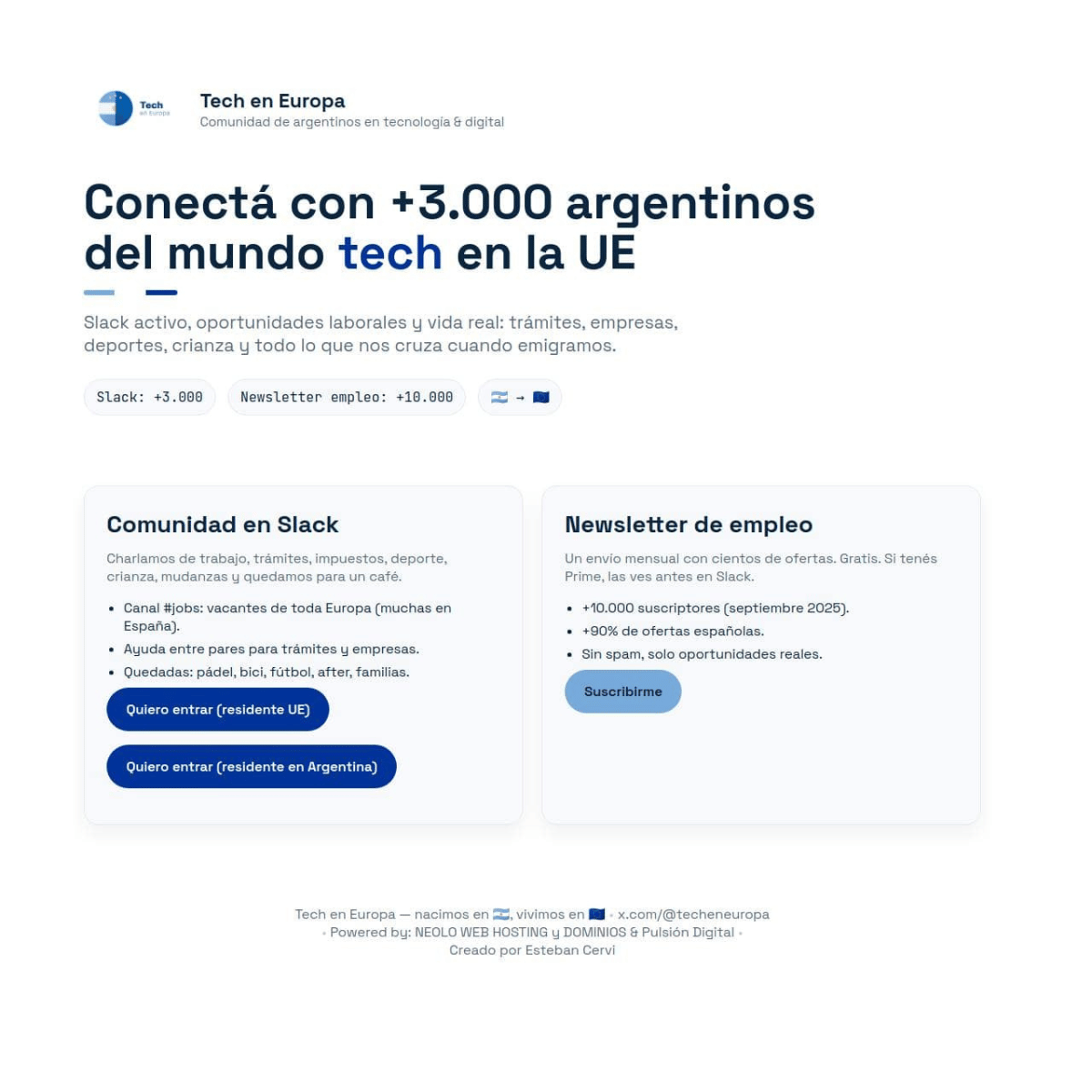 Web después de la dieta